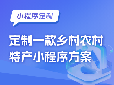 定制一款乡村农村特产小程序方案